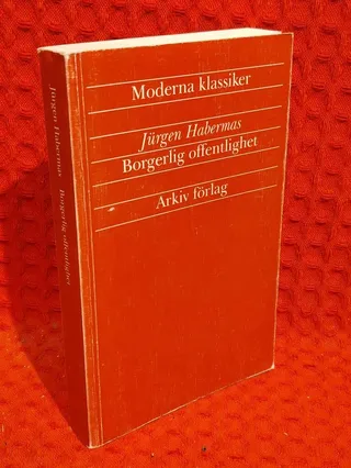 Borgerlig offentlighet - kategorierna "privat" och "offentligt" i det moderna samhället av Jürgen Habermas - omslag