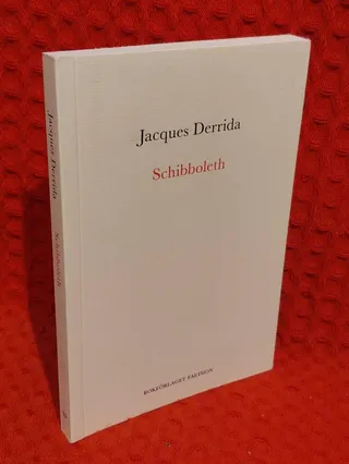Schibboleth av Jacques Derrida - omslag