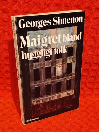 Maigret bland hyggligt folk av Georges Simenon - omslag