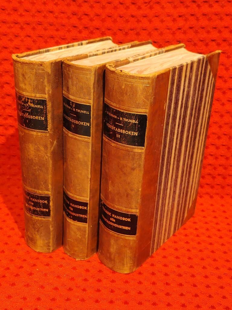 Verkstadsboken I-III av Bertil Thunell Olov Svahn - omslag