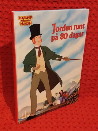Jorden runt på 80 dagar av Jules Verne - omslag