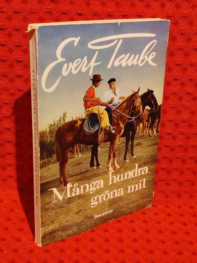 Många hundra gröna mil av Evert Taube - omslag