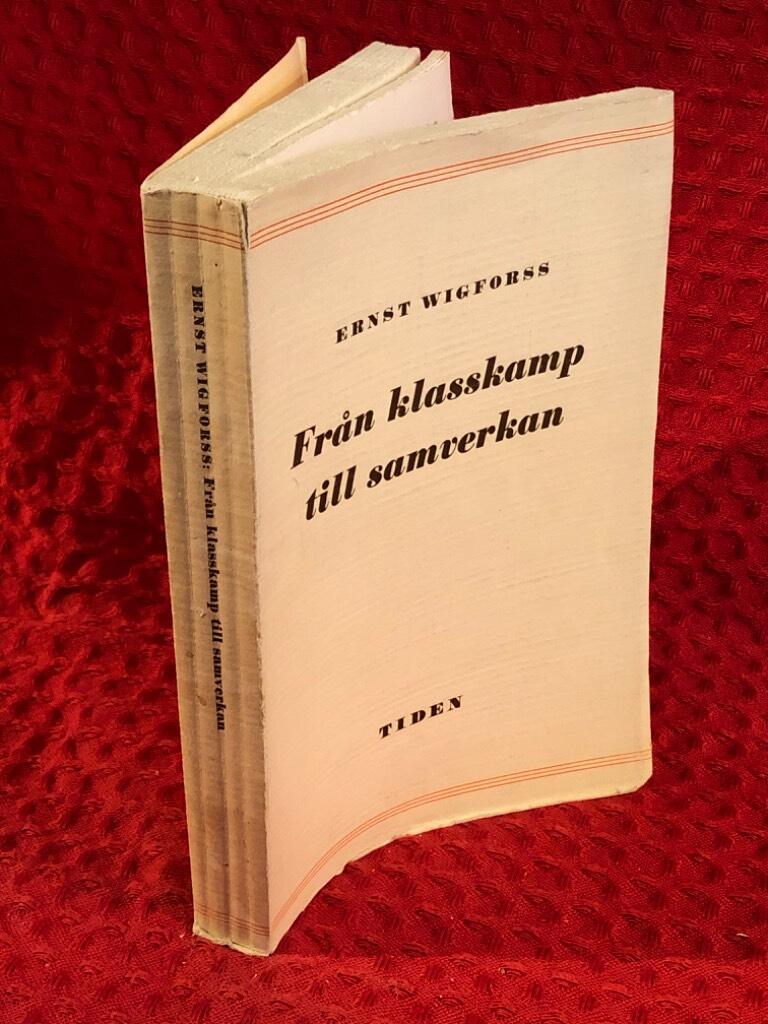 Från klasskamp till samverkan av Ernst Wigforss - omslag