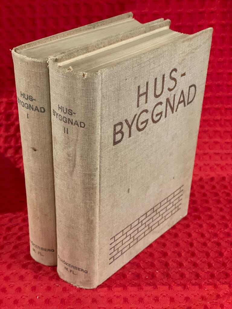 Husbyggnad 1-2 / I-II av Otat Hökerberg m.fl - omslag