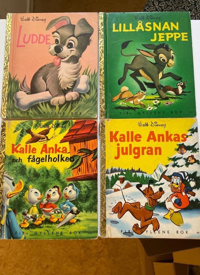 Bokpaket: 4 av FIB:s gyllene bok/böcker - omslag