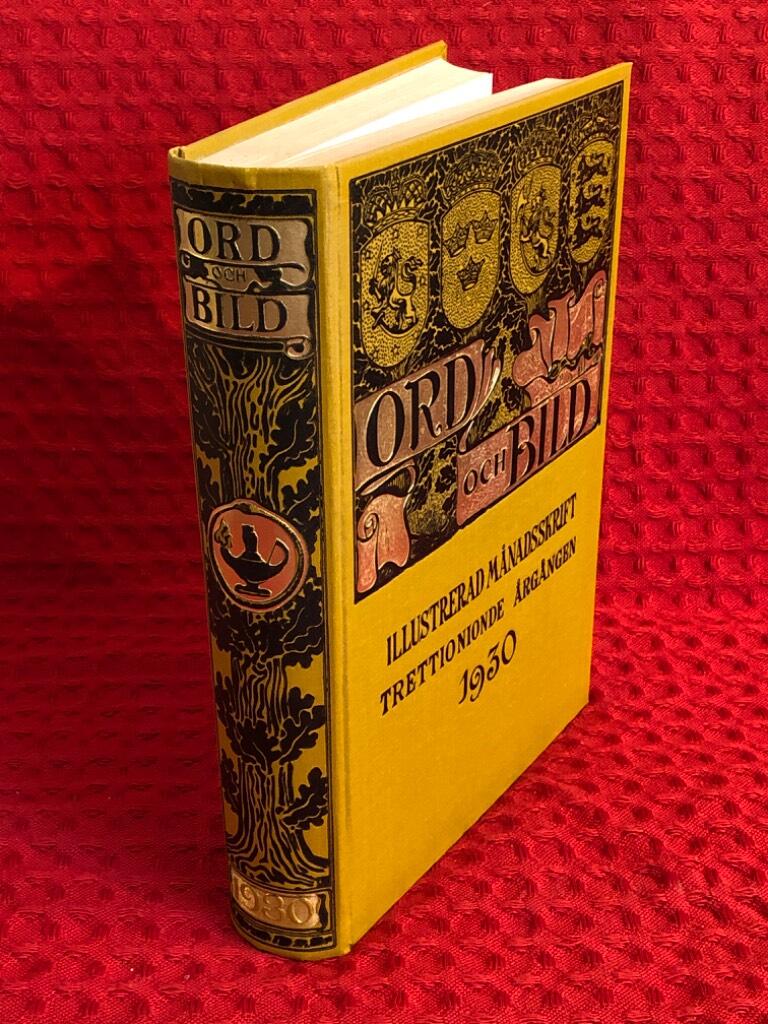 Ord och bild: Illustrerad månadsskrift 1930 av Karl Wåhlin - omslag