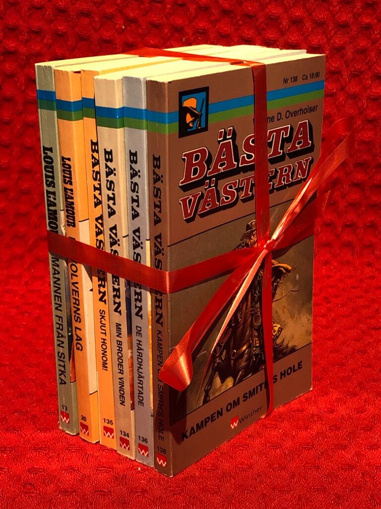 Bokpaket: 6st Bästa västern - omslag