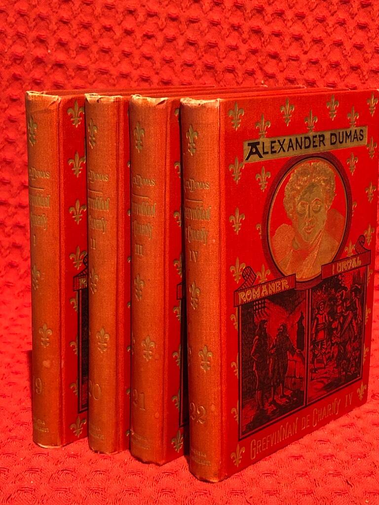 Grevinnan de Charny - del 1-4 av Alexander Dumas - omslag