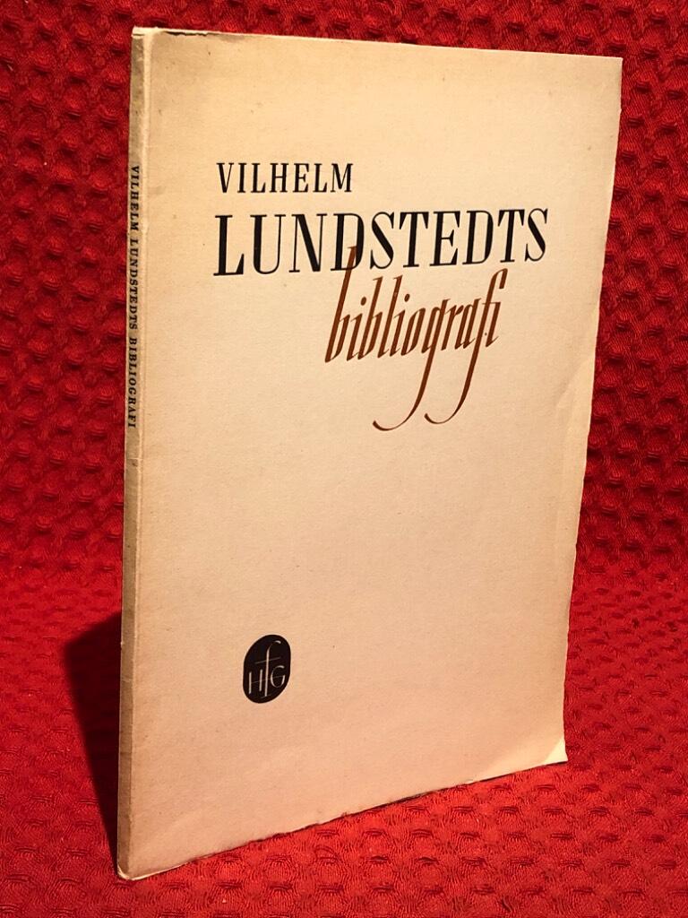 Vilhelm Lundstedts Bibliografi - omslag