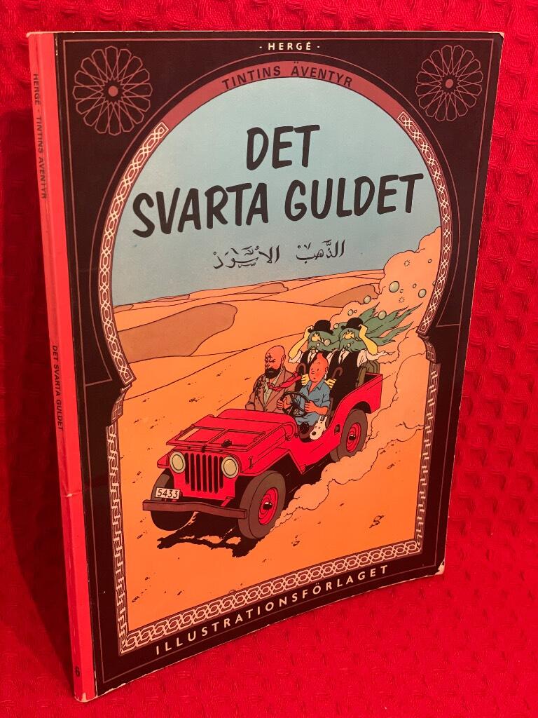 Det svarta guldet av Herge: Tintins äventyr - omslag
