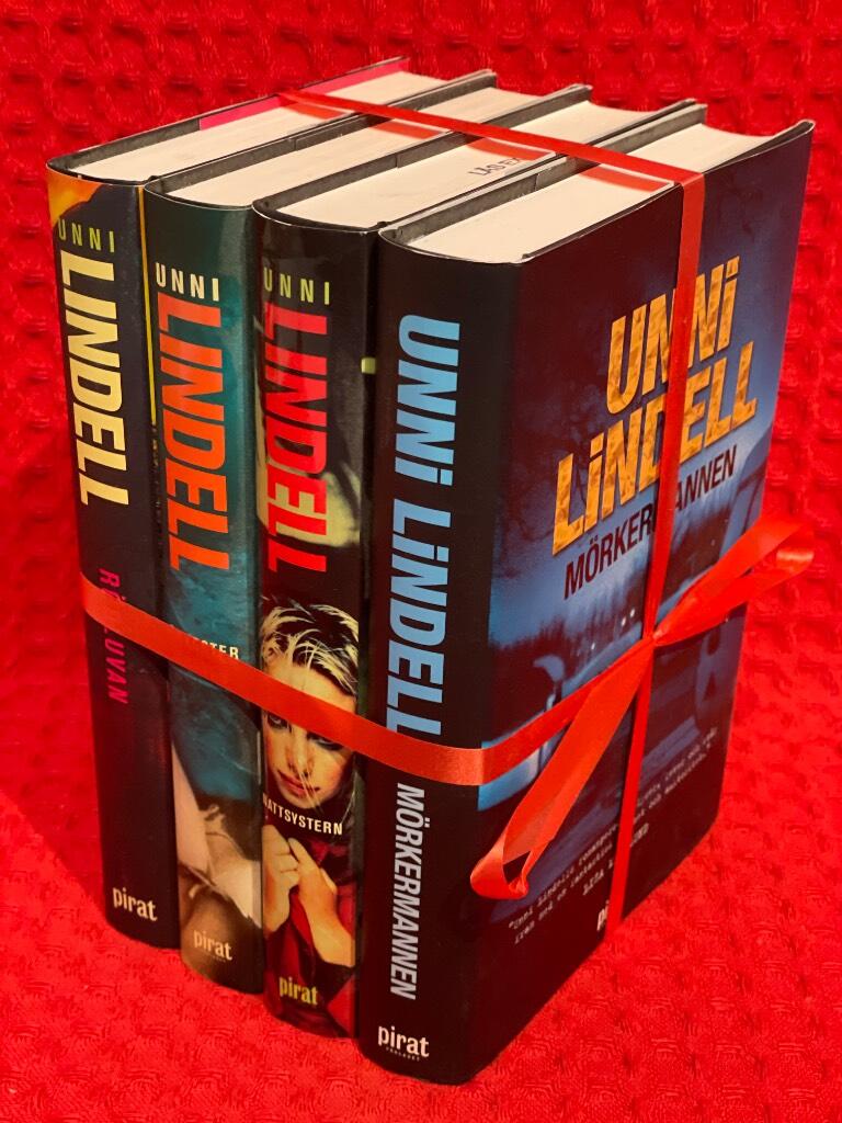 Bokpaket: 4 thrillers av Unni Lindell - omslag