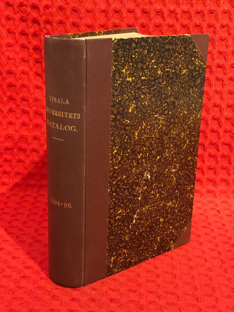 Uppsala universitets katalog 1884-86 - omslag