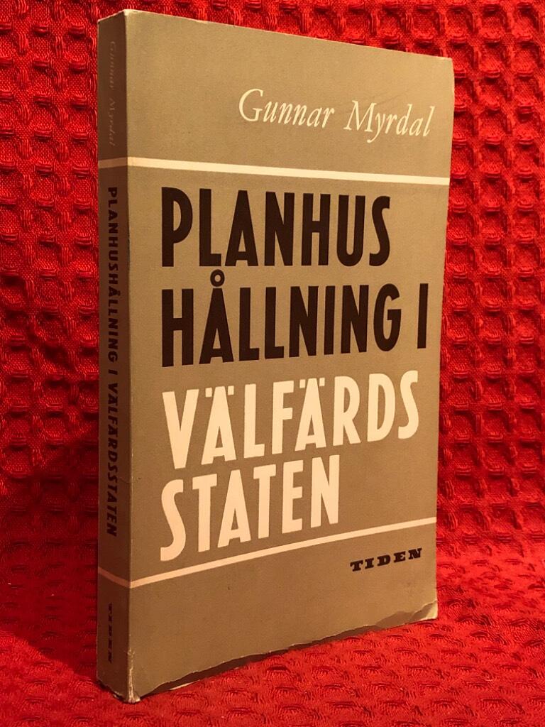 Planhushållning i välfärdsstaten av Gunnar Myrdal - omslag