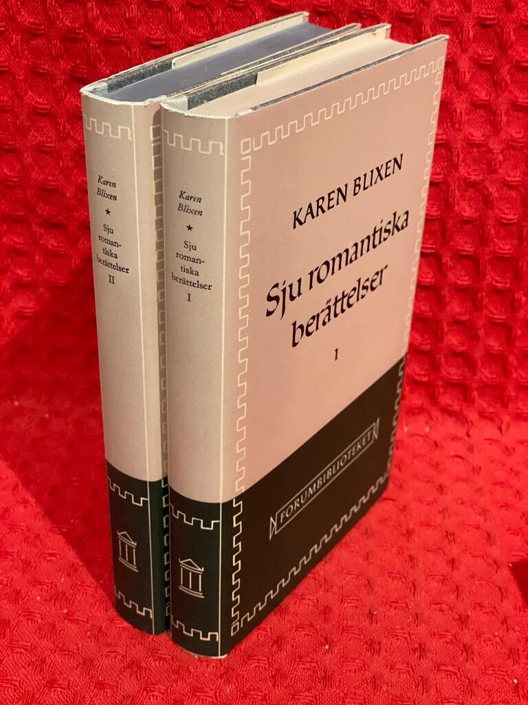 Sju romantiska berättelser 1-2 (I-II), komplett av Karen Blixen - omslag