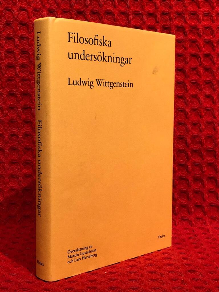 Filosofiska undersökningar av Ludwig Wittgenstein - omslag