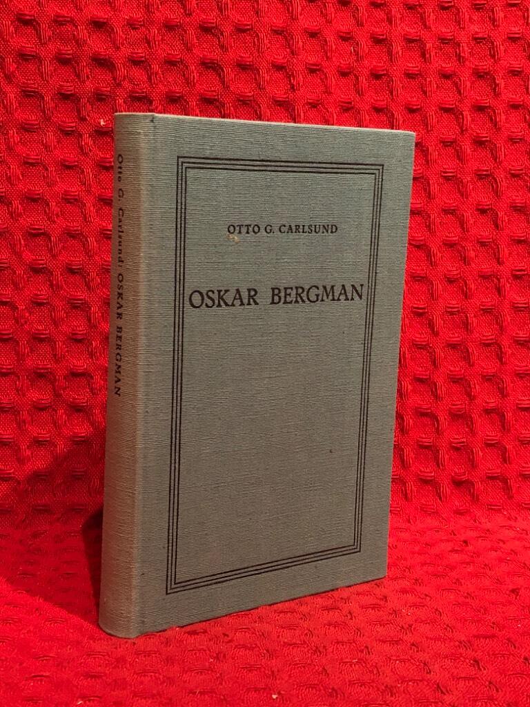 Oskar Bergman av Otto G Carlsund - omslag