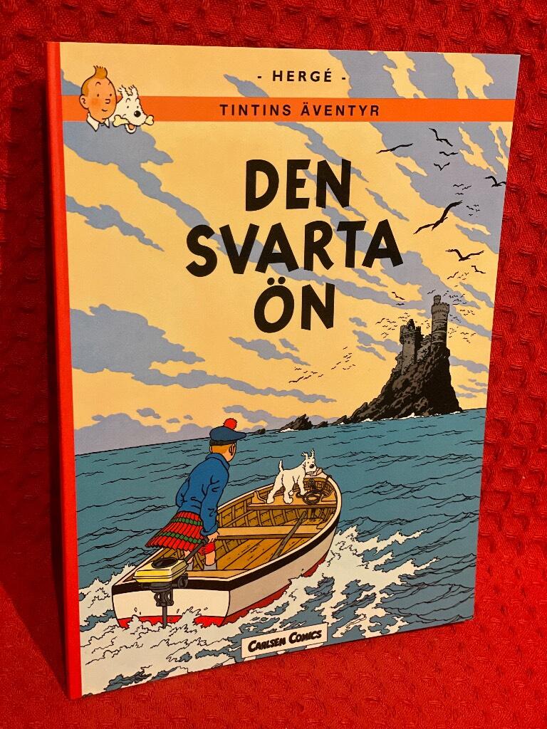 Den svarta ön av Hergé - omslag
