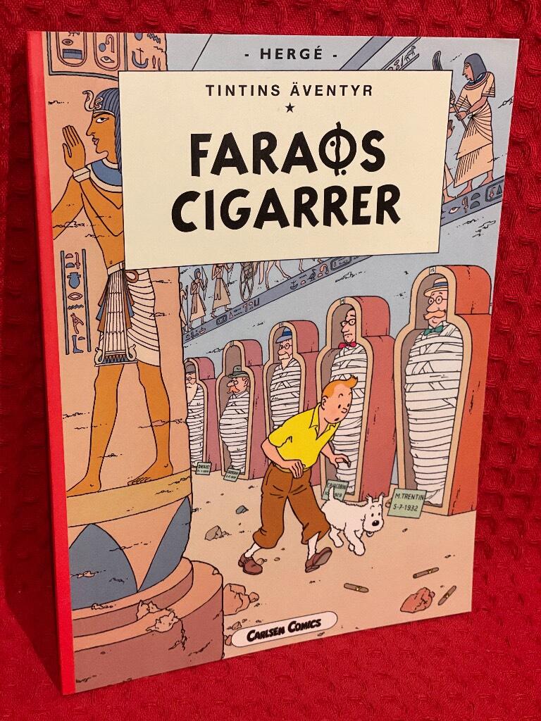 Faraos cigarrer av Hergé - omslag