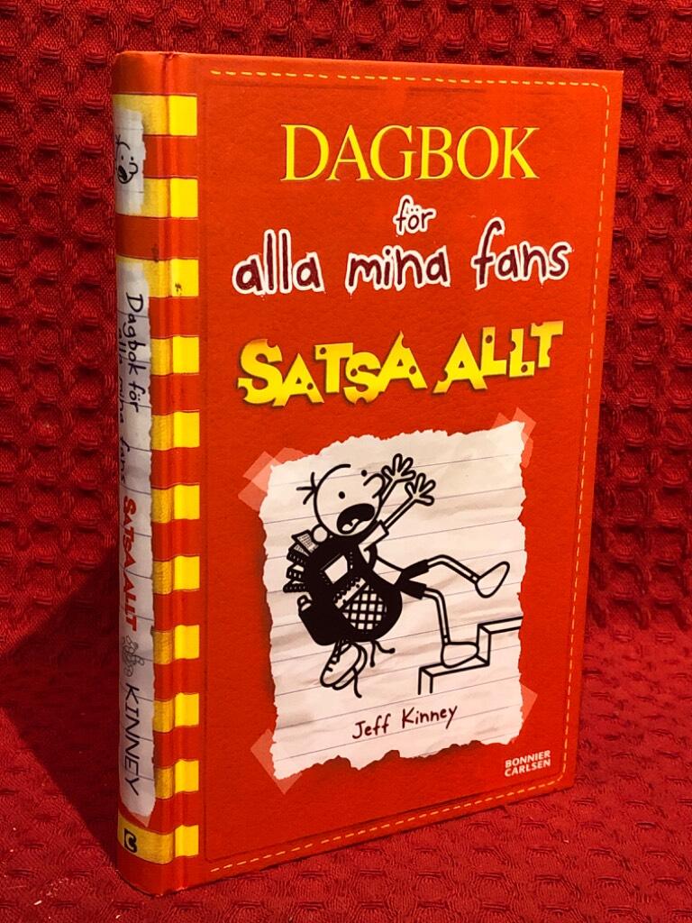 Satsa allt av Jeff Kinney - omslag