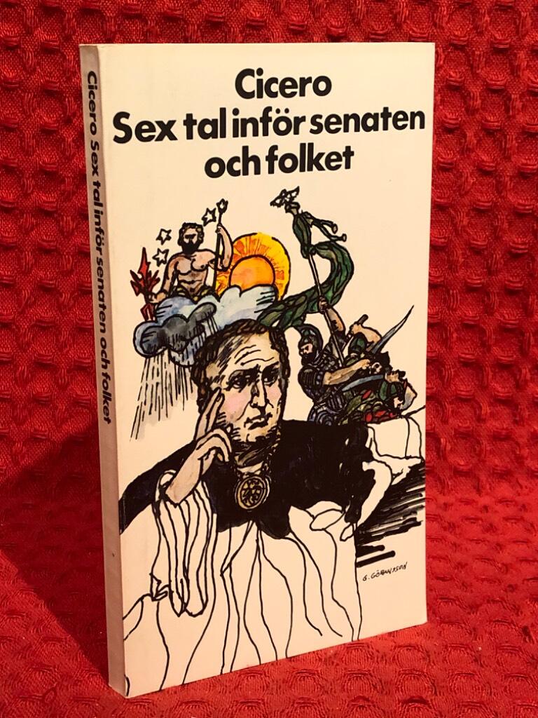 Sex tal inför senaten och folket av Cicero - omslag