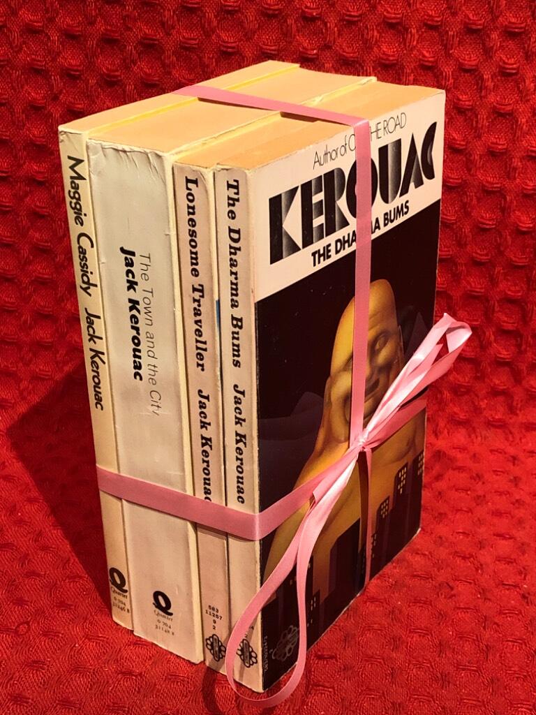 Bokpaket: 4 Kerouacs in english av Jack Kerouac - omslag