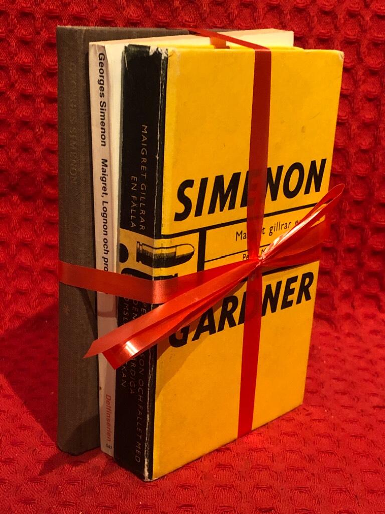 Bokpaket: 3st Georges Simenon av Georges Simenon - omslag
