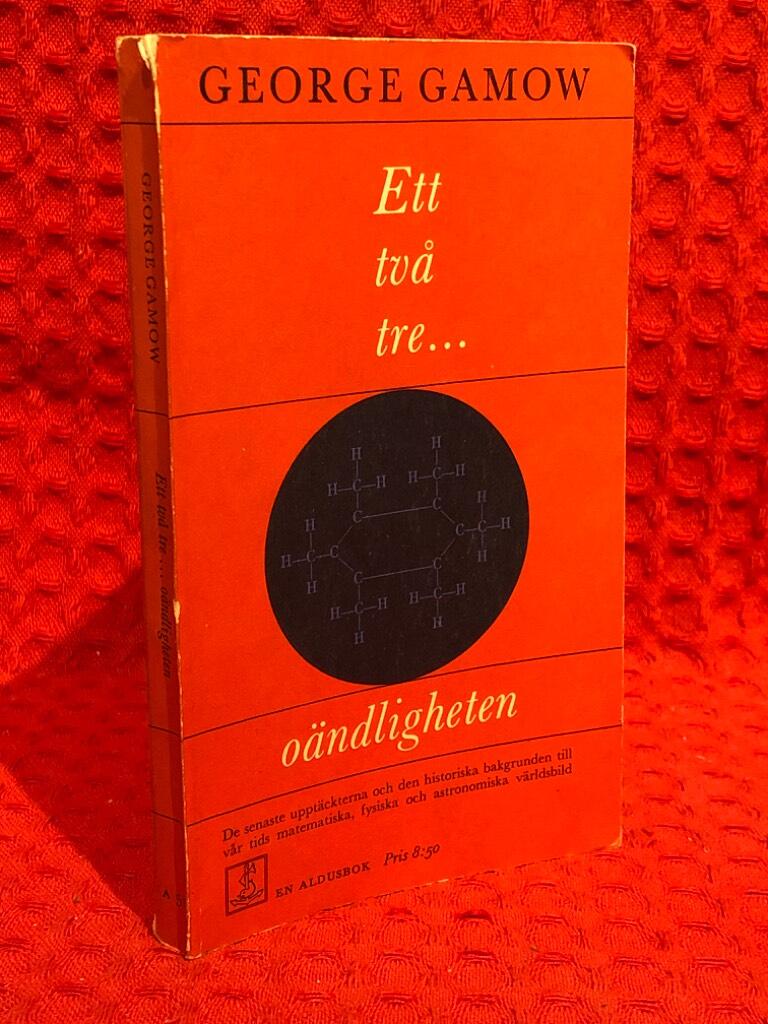 Ett två tre… oändligheten av George Gamow - omslag