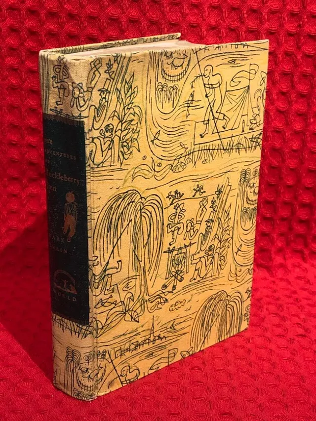The adventures of Huckleberry Finn av Mark Twain - omslag