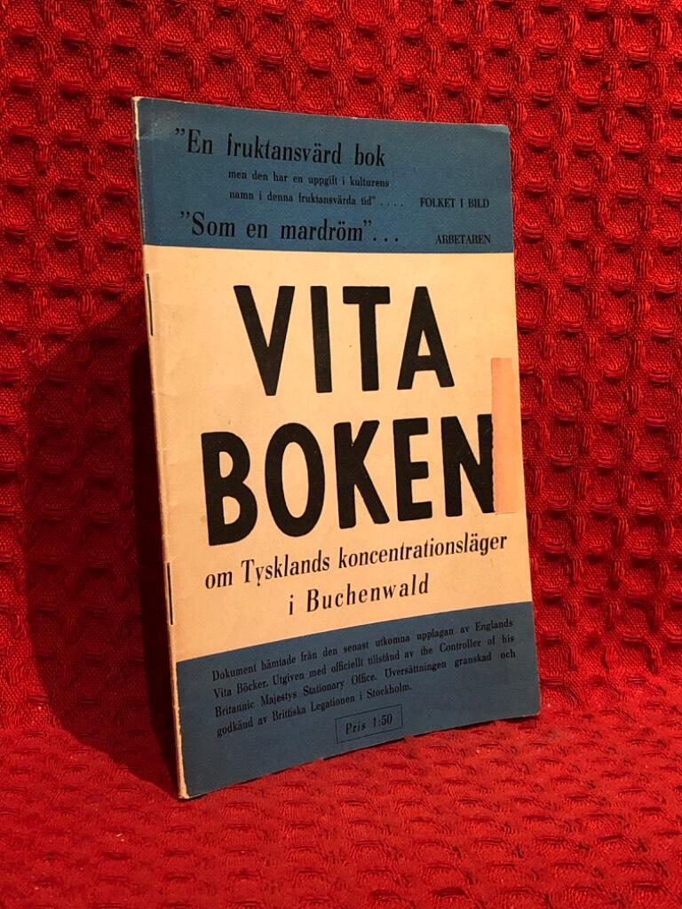 Vita boken om Tysklands koncentrationsläger i Buchenwald - omslag