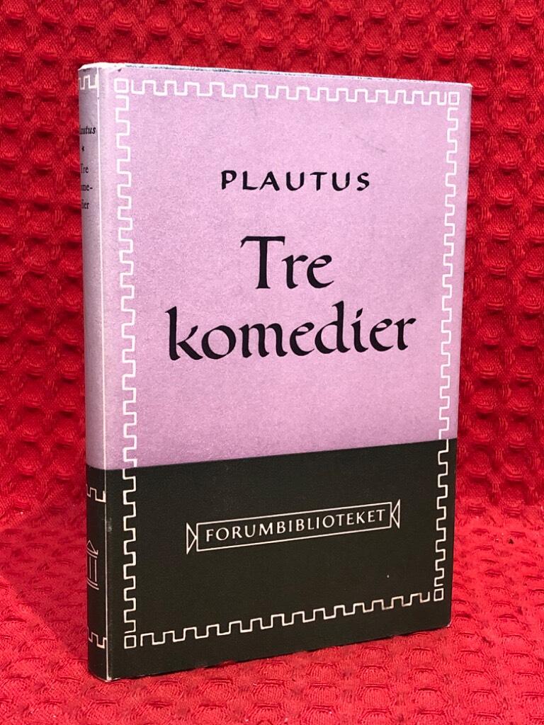 Tre komedier av Plautus - omslag