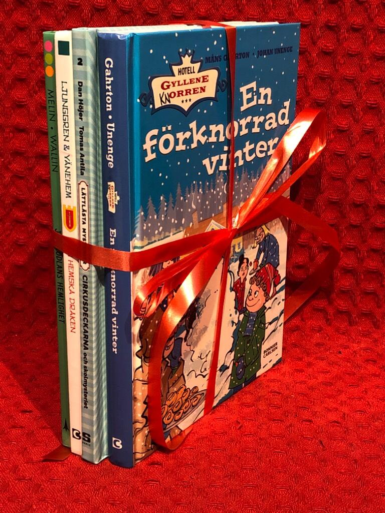 Bokpaket: 4 st Lättlästa barnböcker - omslag