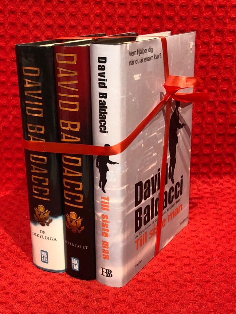 Bokpaket: 3st David Baldacci-böcker av David Baldacci - omslag