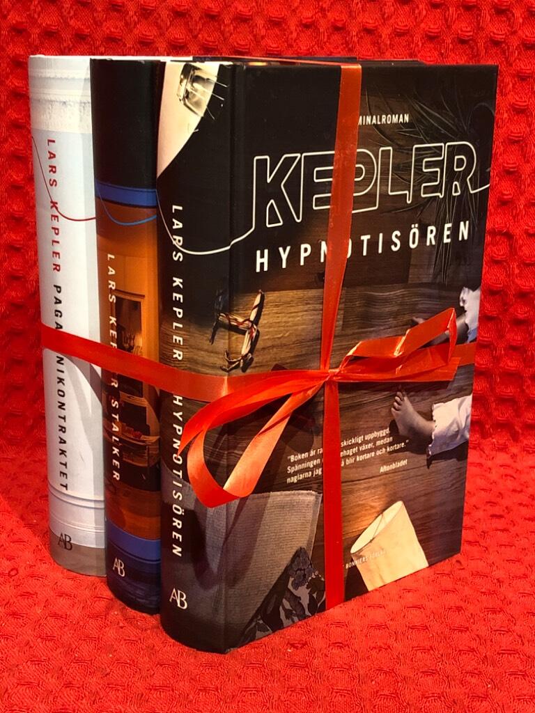 Bokpaket: 3st Kepler-böcker av Lars Kepler - omslag