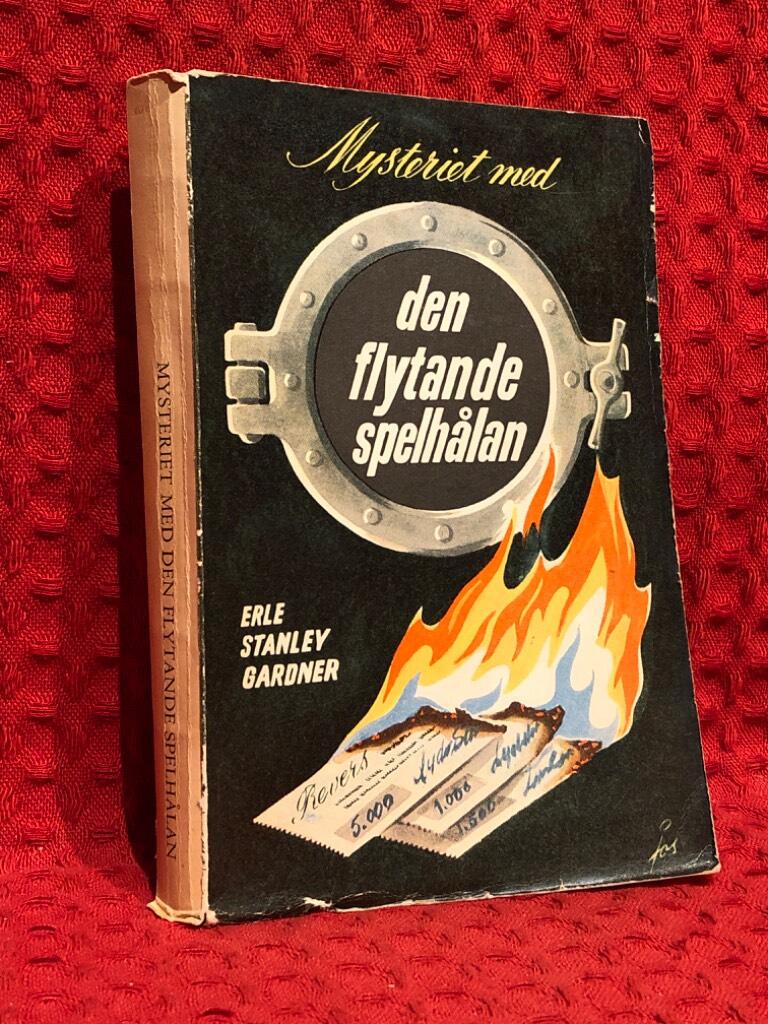 Mysteriet med den flytande spelhålan av Erle Stanley Gardner - omslag
