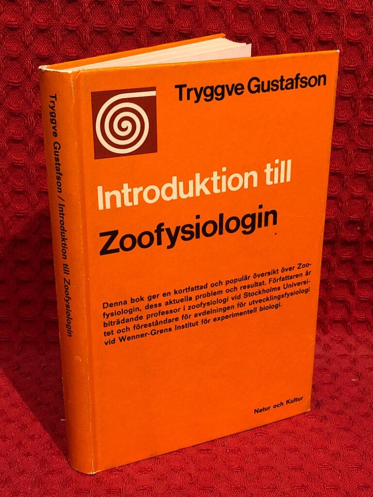 Introduktion till zoofysiologin av Tryggve Gustafson - omslag