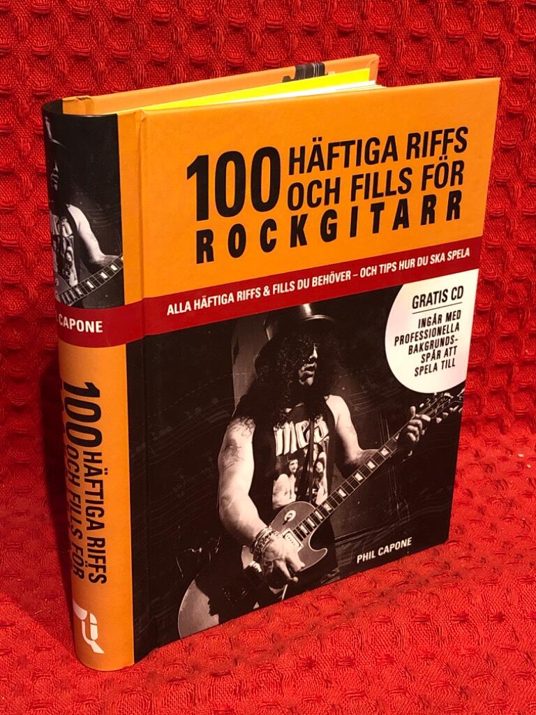 100 häftiga riffs och fills för rockgitarr av Phil Capone - omslag