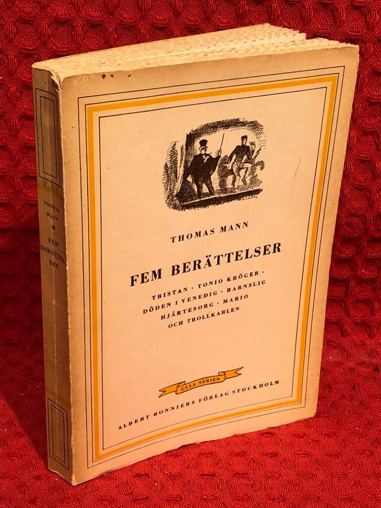 Thomas Mann Fem Berättelser av Thomas Mann - omslag