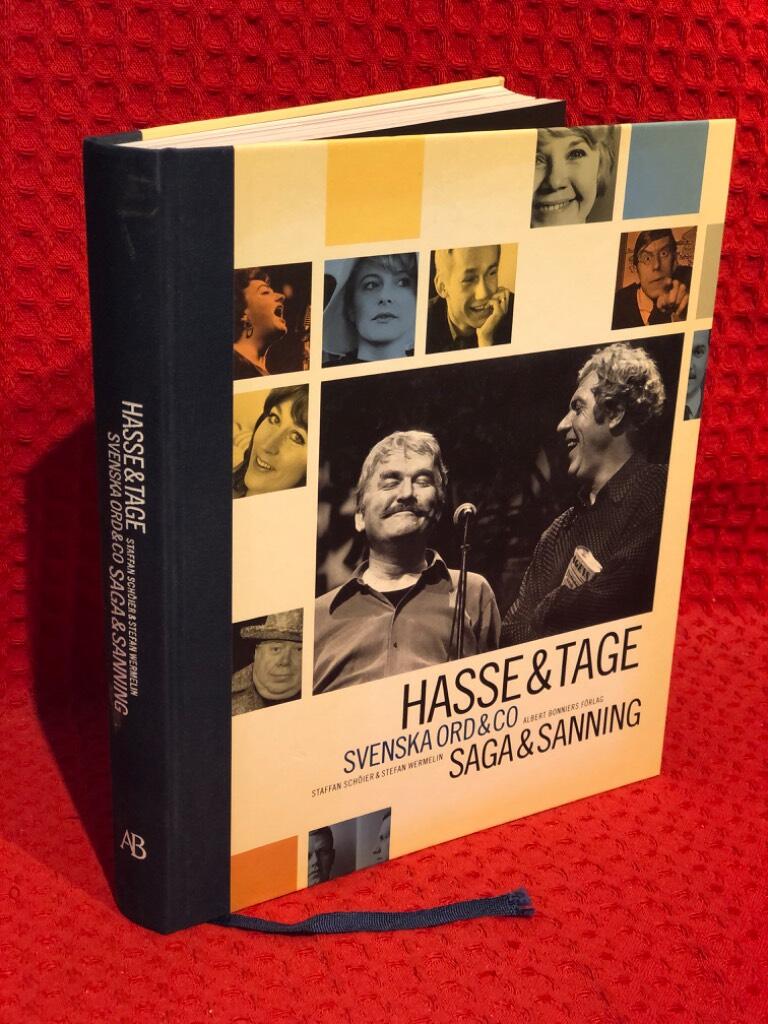 Hasse & Tage - Svenska ord & Co : saga & sanning av Staffan Schöier - omslag