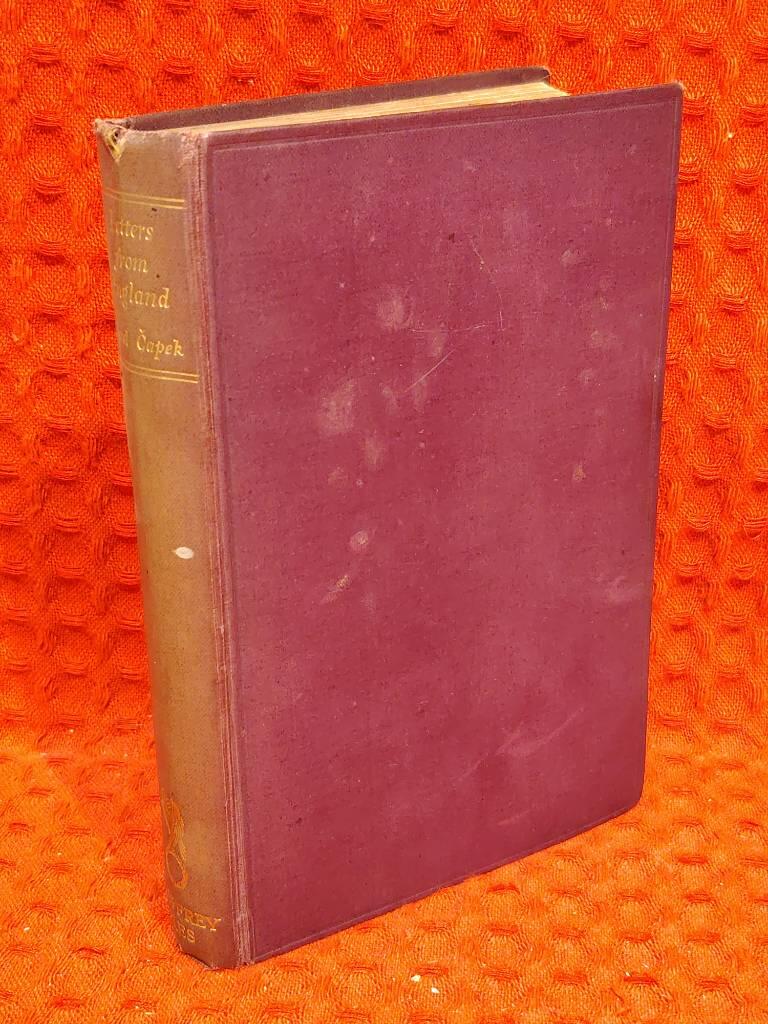 Letters from England av Karel Capek - omslag