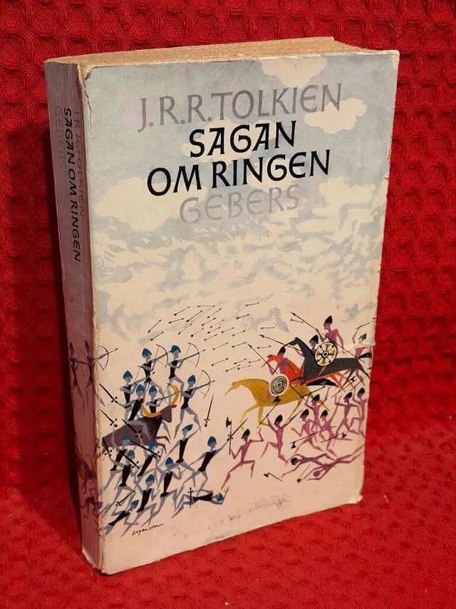 Sagan om ringen av J. R. R. Tolkien - omslag
