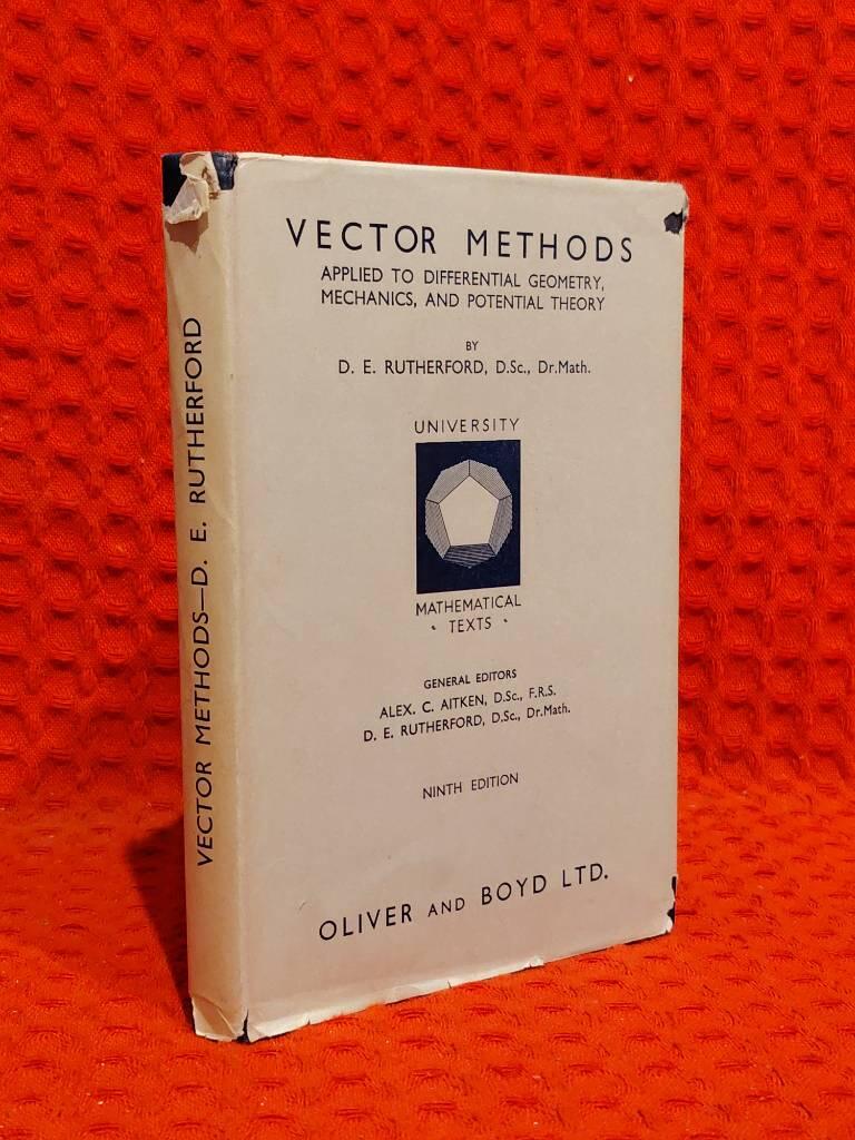 Vector Methods av D Sc Dr Math D E Rutherford - omslag