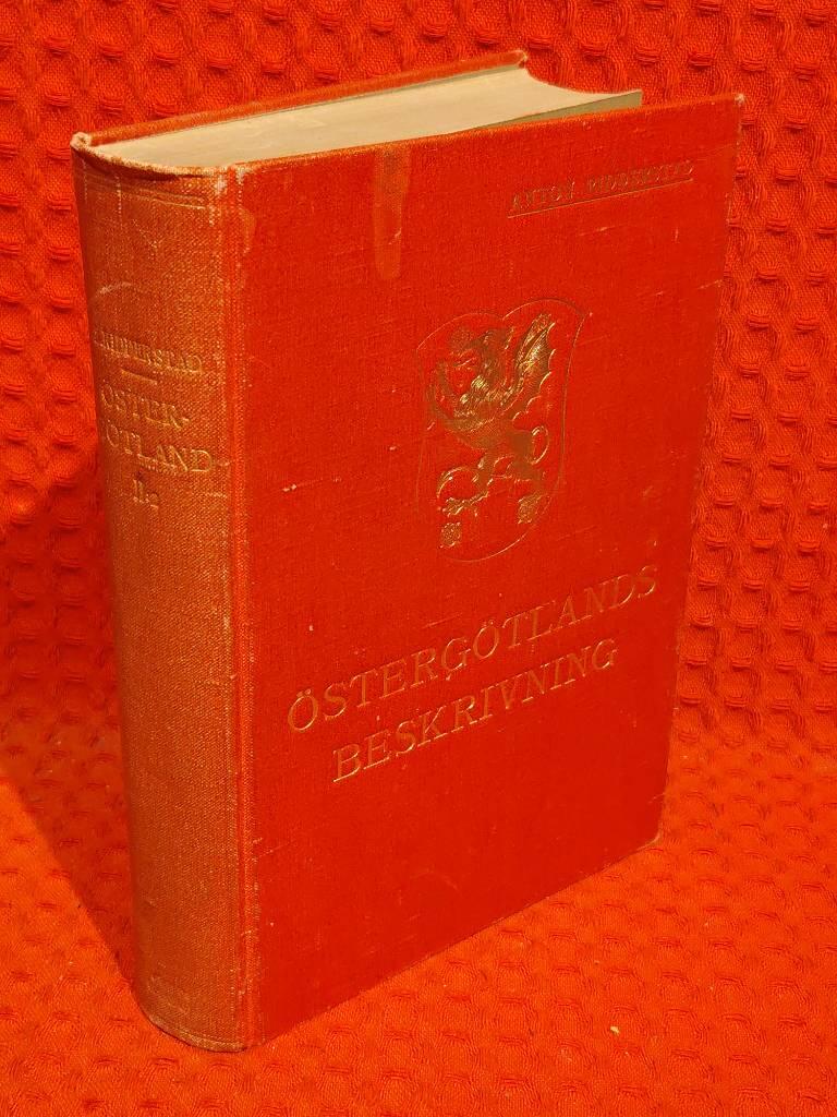 Östergötlands beskrivning andra delen av Anton Ridderstad - omslag