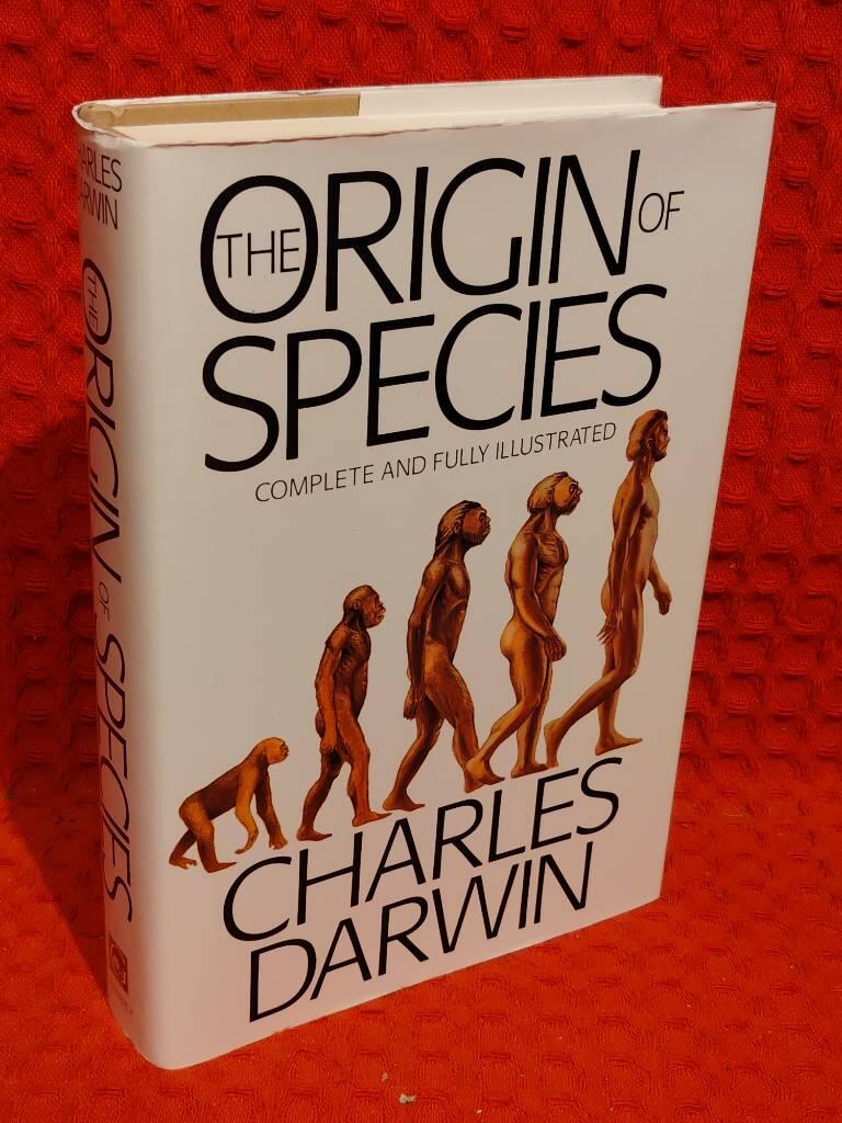 The origin of species : Complete and fully illustrated av Charles Darwin - omslag