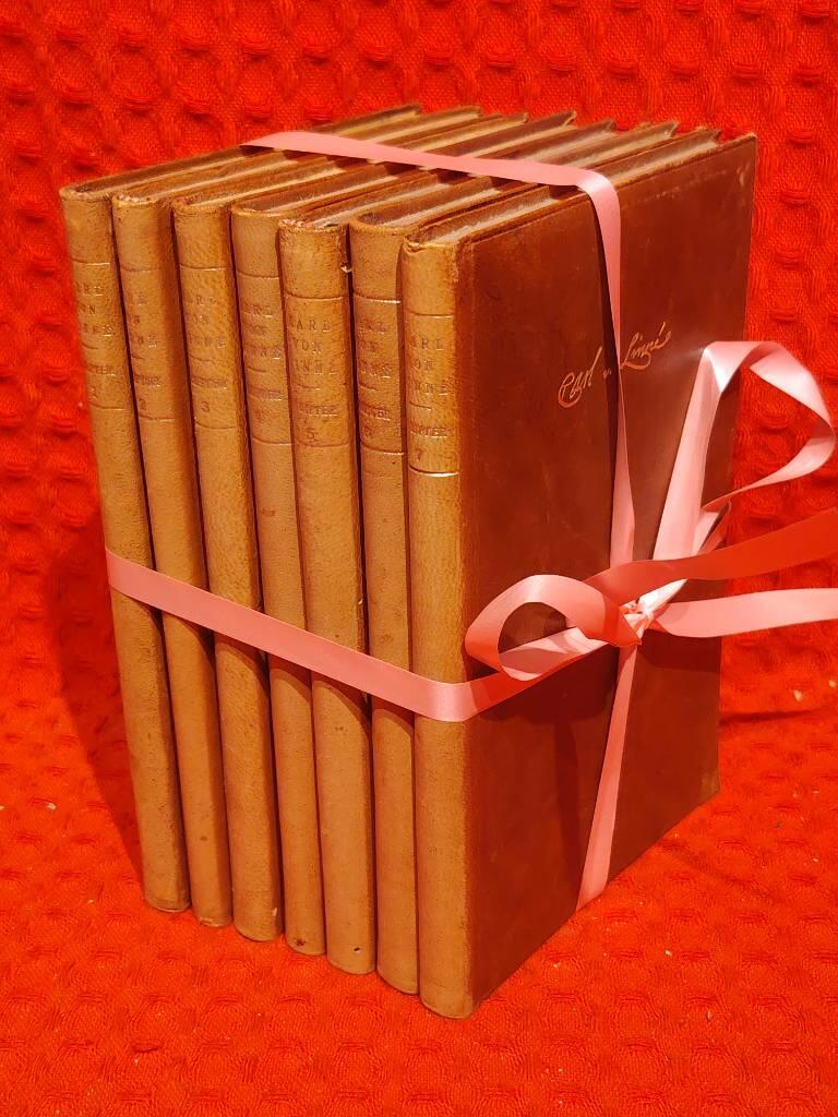 Bokpaket: Karl von Linné skrifter 1-7 av Karl von Linné - omslag
