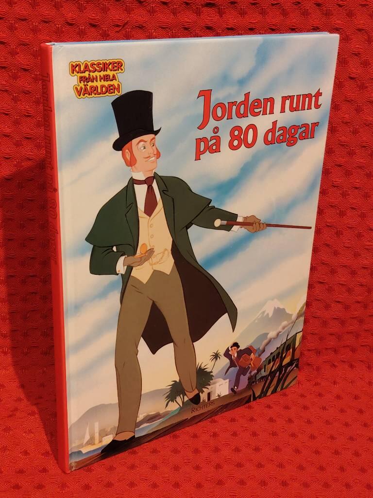 Jorden runt på 80 dagar av Jules Verne - omslag