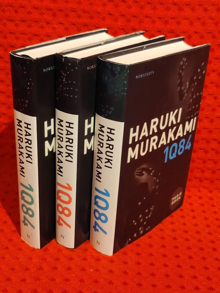 Bokpaket: 1Q84 1,2,3 av Haruki Murakami - omslag